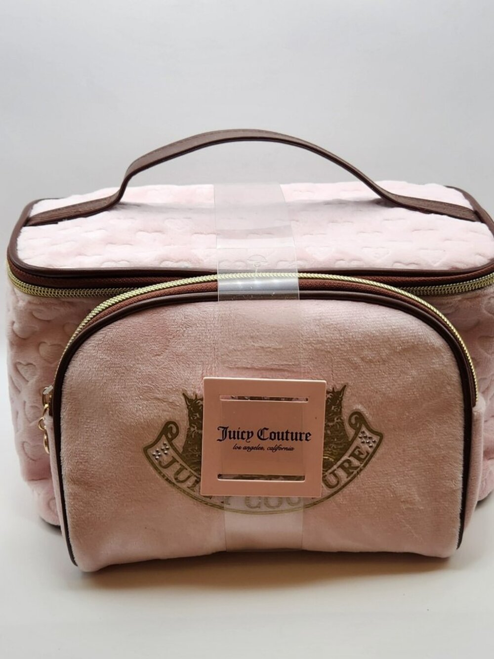 Juicy Couture large & small cosmetic bags pink NWT